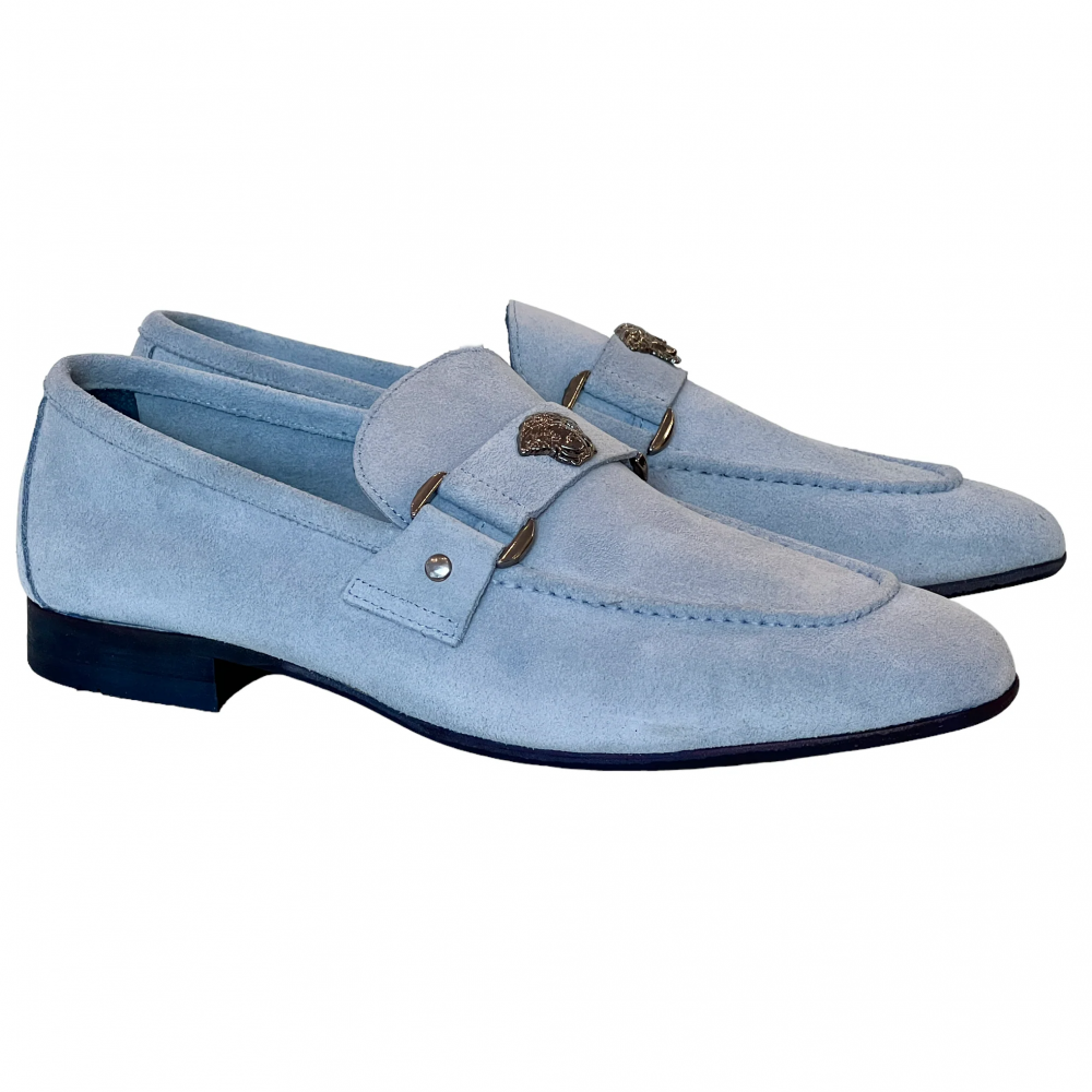 Corrente 5229 Suede Ornament Loafer Ice Image