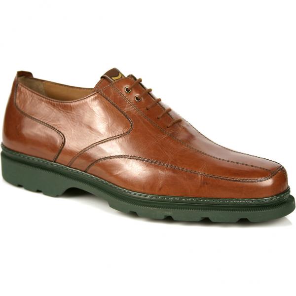 Michael Toschi G5 Golf Shoes Brown/Green Sole Image