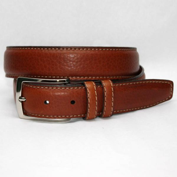 Torino Leather Big & Tall American Bison Belt - Tan Image