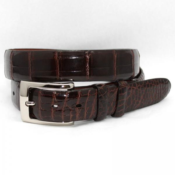 Torino Leather Genuine American Alligator Belt - Brown Image