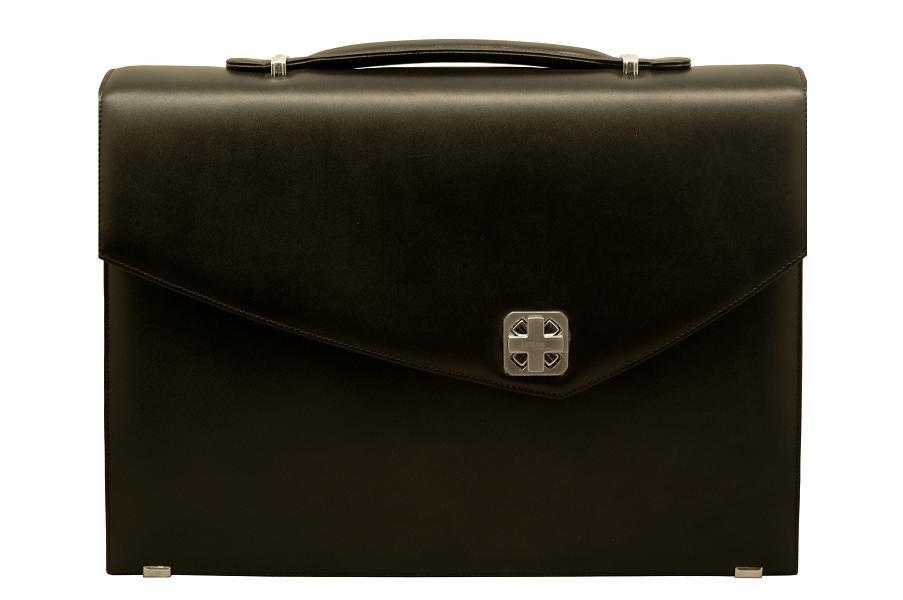 Aaron Irvin Single Gusset Flap Briefcase Image
