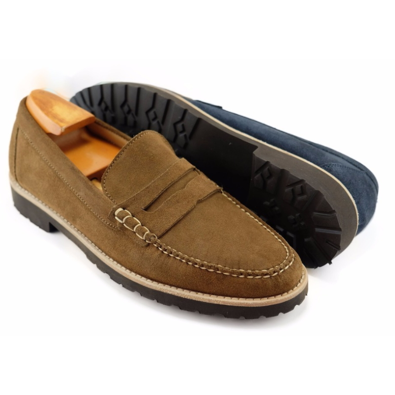 Alan Payne Todd Suede Loafers Tobacco Image