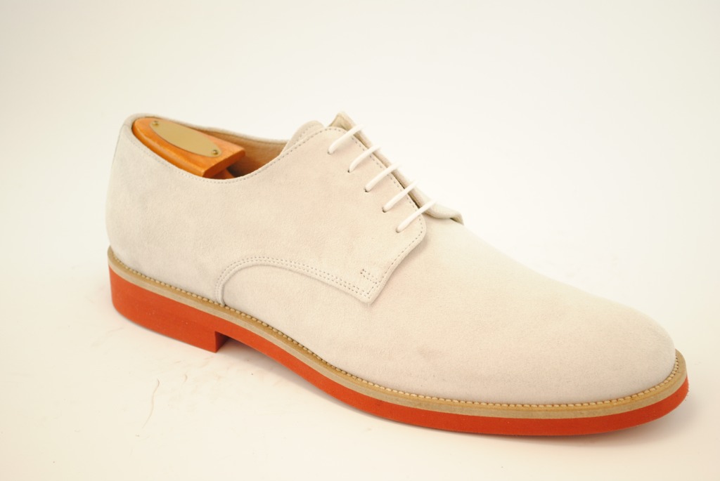 Alan Payne Buck Suede Lace Up White Image