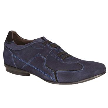 Bacco Bucci Adria Suede Casual Shoes Blue Image