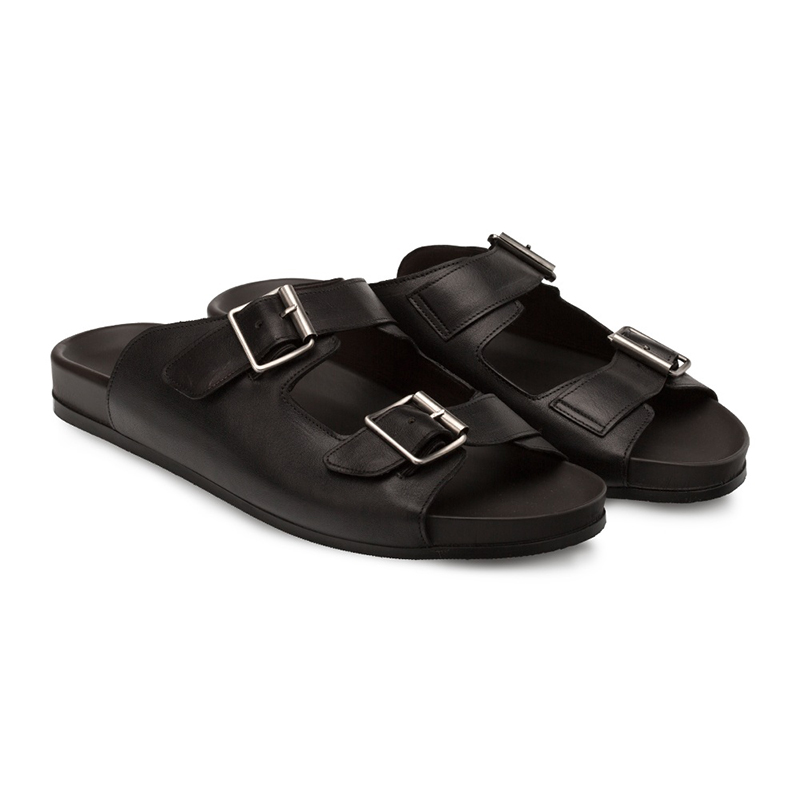 Bacco Bucci Pistilli Calfskin Sandal Black Image