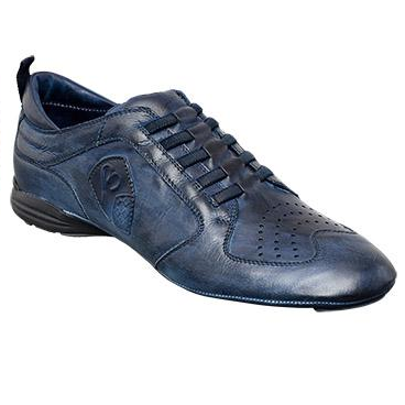 Bacco Bucci Zola Calfskin Sneakers Blue Image