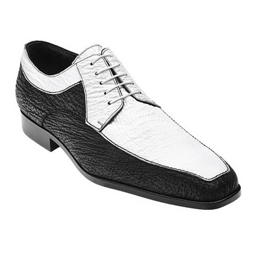 Belvedere Antonio Shark Spectator Shoes Black / White Image