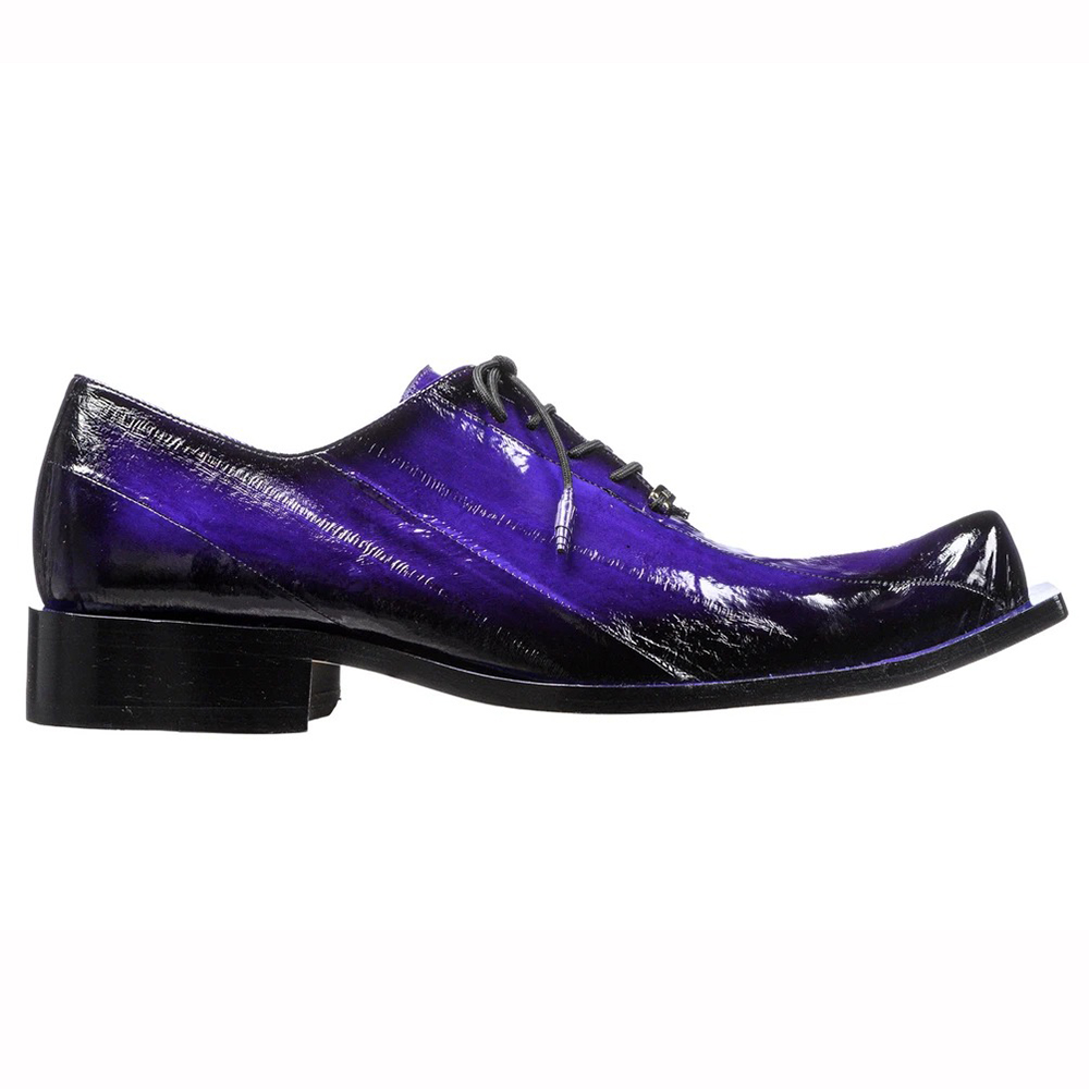Belvedere Byron Eel Dress Shoes Antique Purple Image