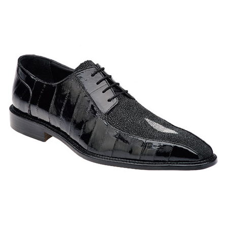 Belvedere Forma Eel &amp; Stingray Shoes Black Image