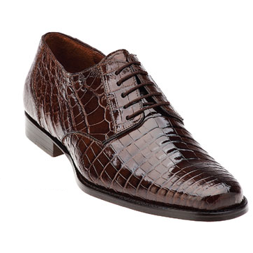 Belvedere Gino Crocodile Shoes Brown Image