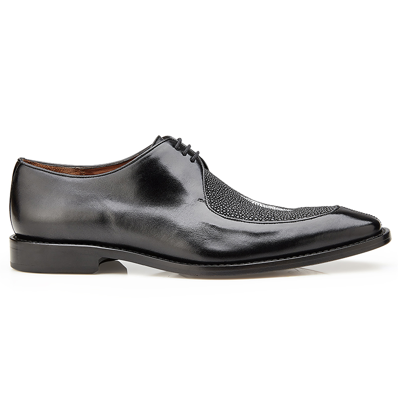 Belvedere Mario Stingray & Calf Shoes Black Image