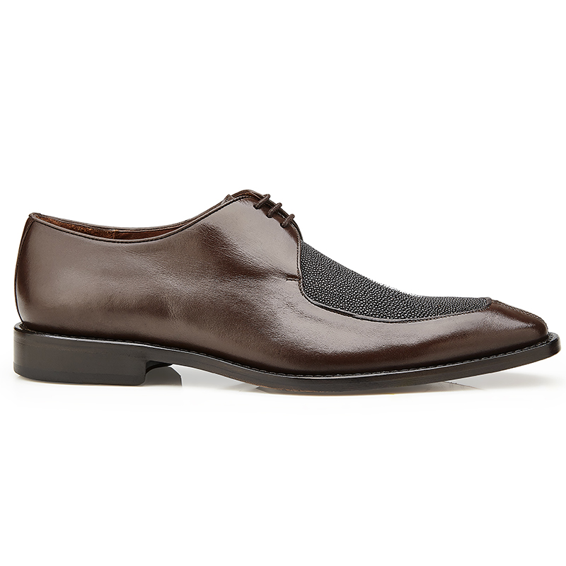 Belvedere Mario Stingray & Calf Shoes Brown Image