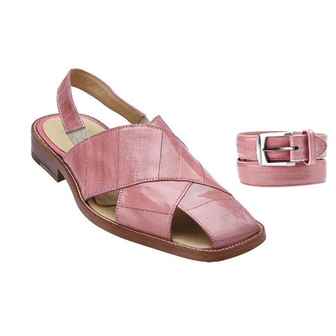 Belvedere Monza Eel Sandals Pink Image