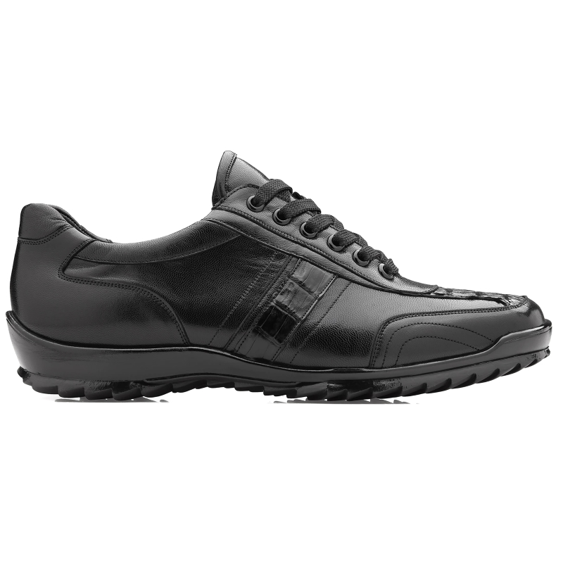 Belvedere Orfeo Caiman & Calf Sneakers Black Image
