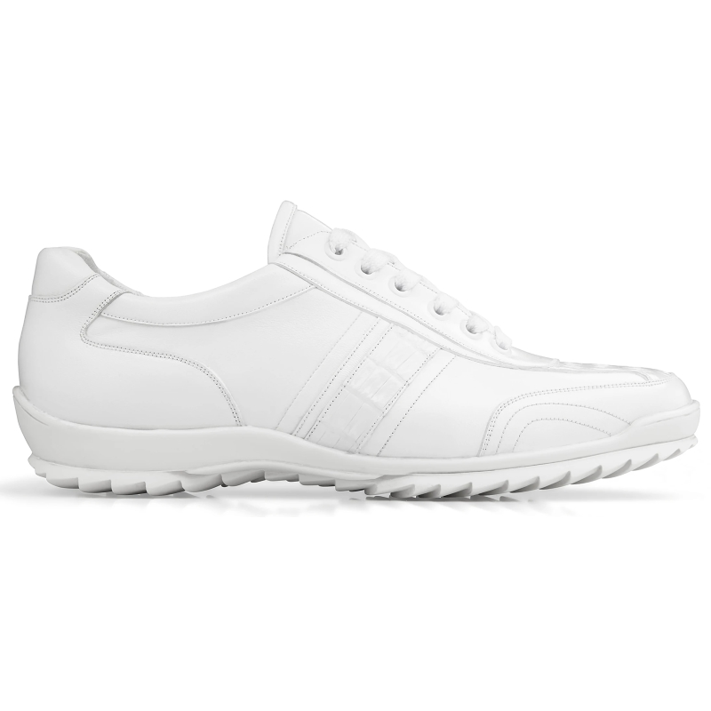 Belvedere Orfeo Caiman & Calf Sneakers White Image