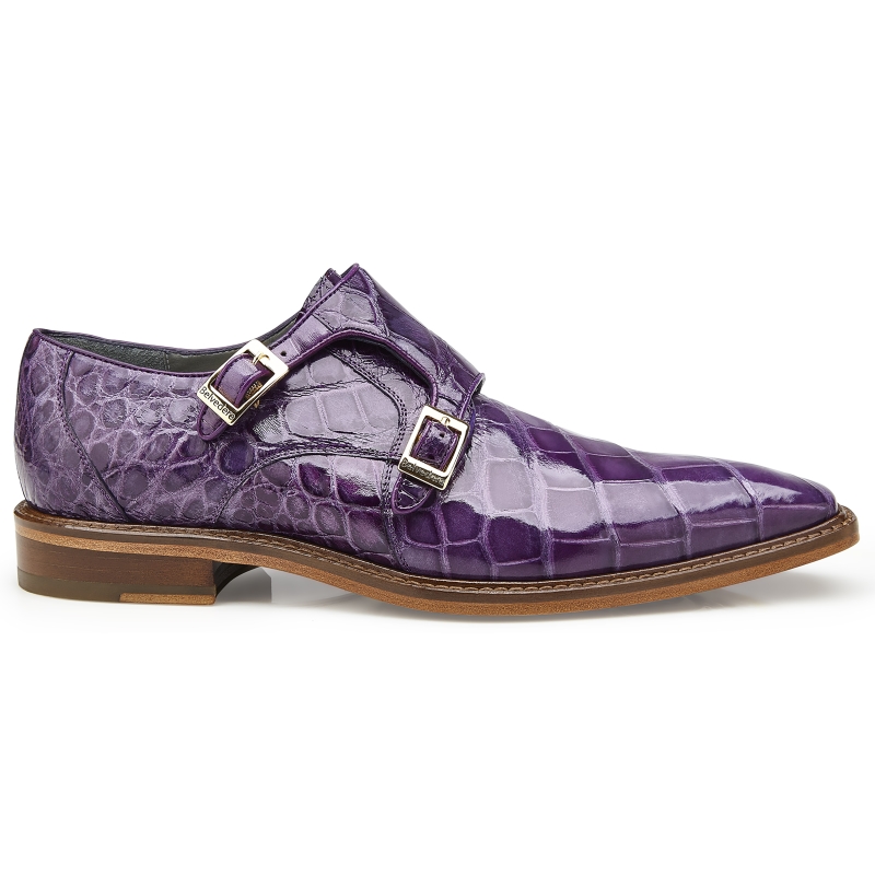 Belvedere Oscar Alligator Shoes Lavender Image