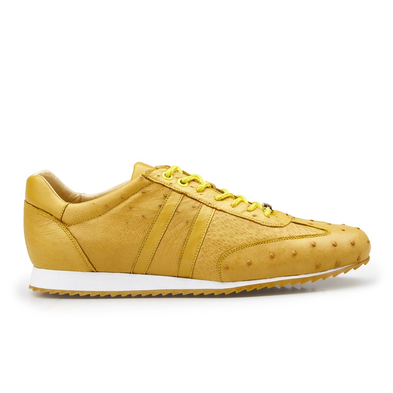 Belvedere Parker Ostrich Quill Sneakers Buttercup Image