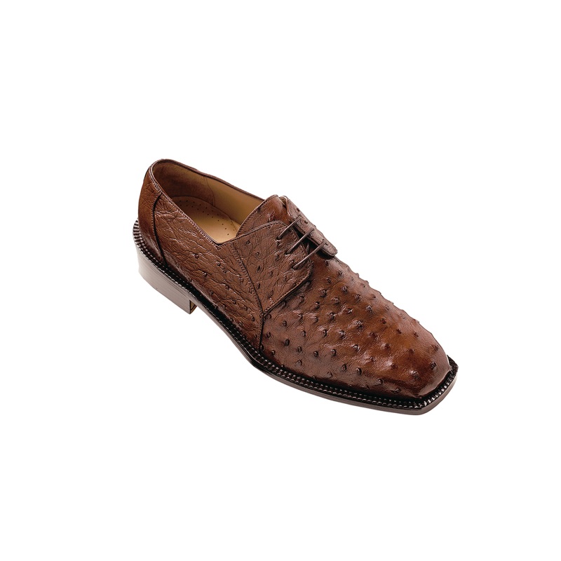 Belvedere Fabio Ostrich Shoes Brown Image