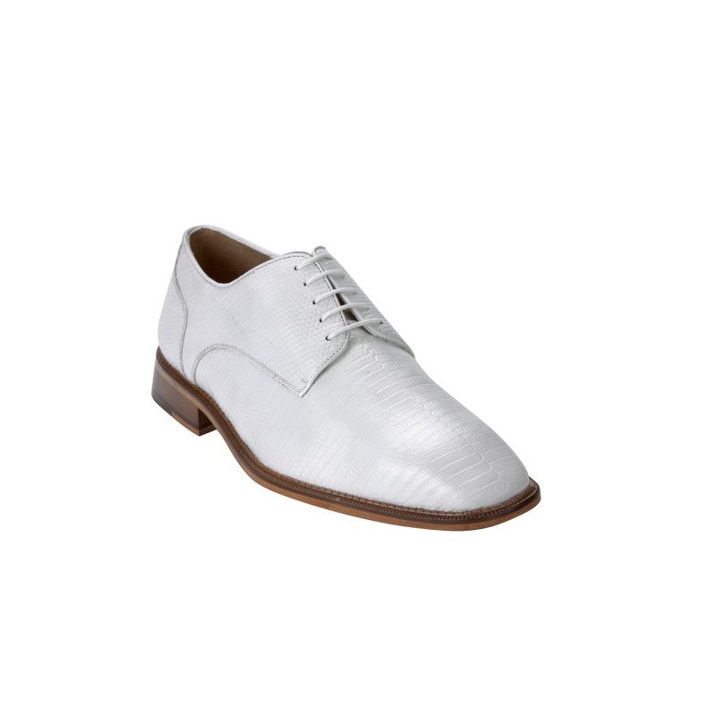 Belvedere Olivo Lizard Shoes White Image