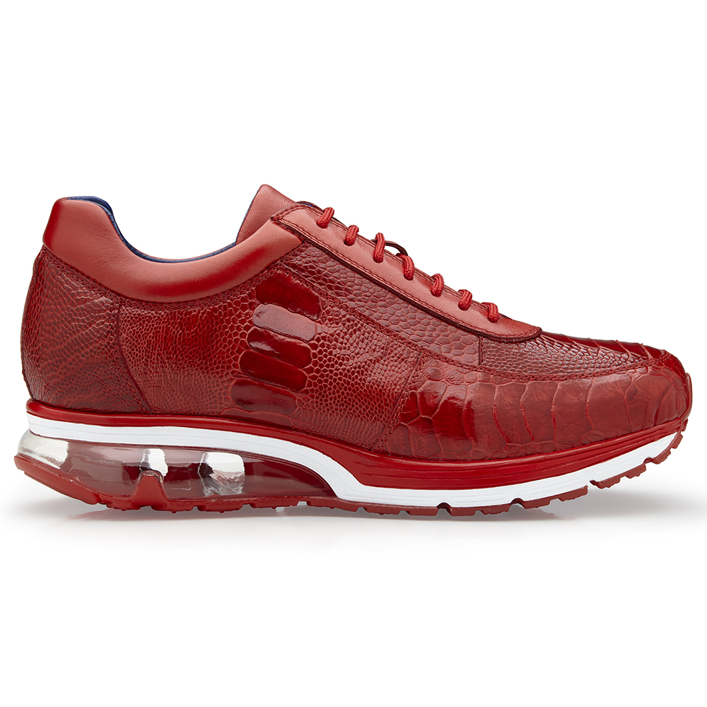 Belvedere Todd Ostrich Sneakers Red Image