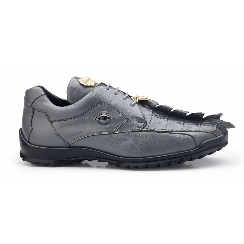 Belvedere Vasco Hornback & Calfskin Sneakers Spring Gray Image