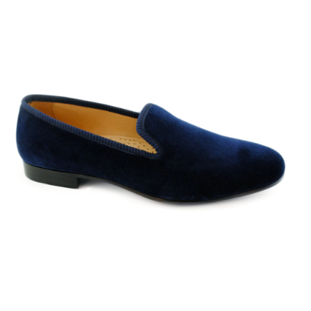 Baker Benjes Simpson Velvet Shoes Blue Image