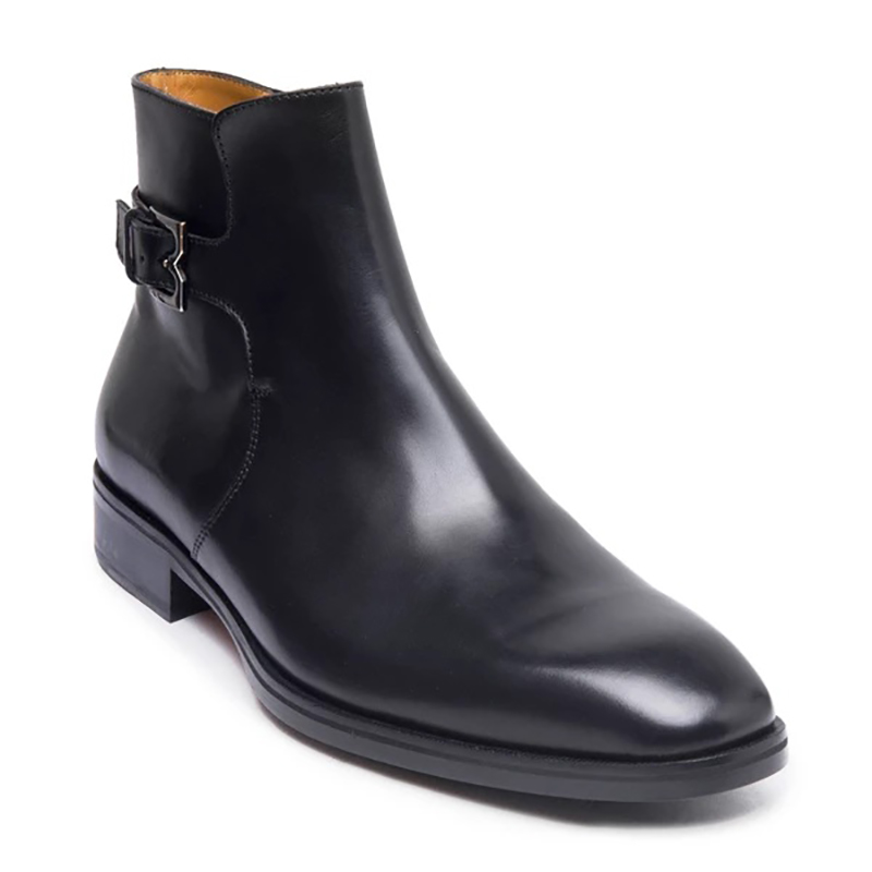 Bruno Magli Angiolini Leather Dress Boots Black Image