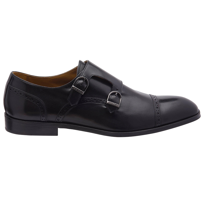 Bruno Magli Anzio Monk Strap Shoes Black Image