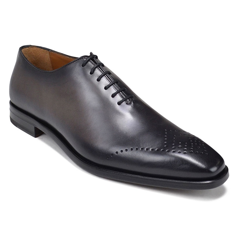 Bruno Magli Claudio Eyelet-Toe Oxford Shoes Dark Grey Image