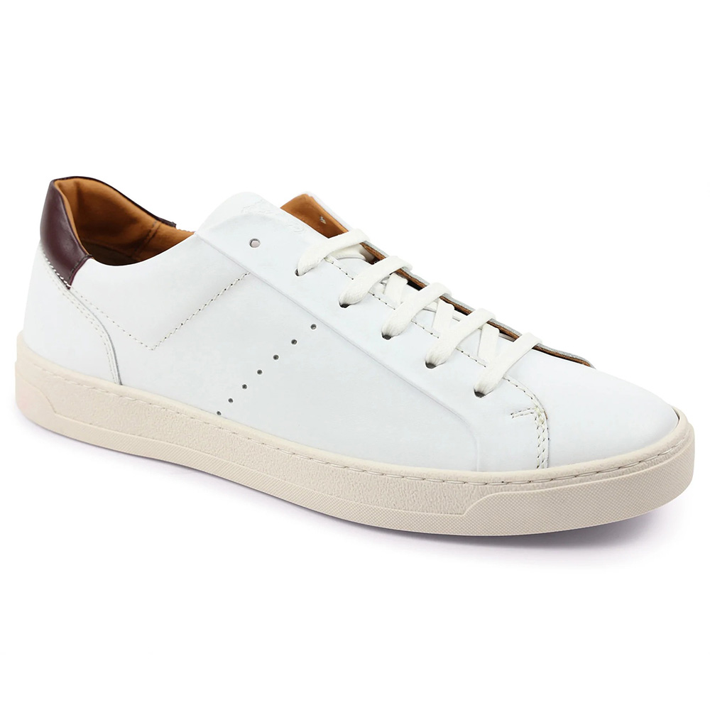 Bruno Magli Dante Leather Sneakers White Image