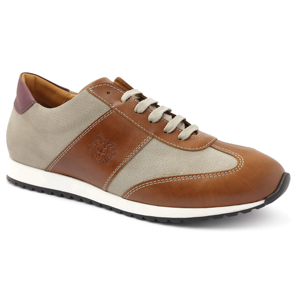 Bruno Magli Elliot Jogger Lace-up Sneakers Cognac / Taupe Image