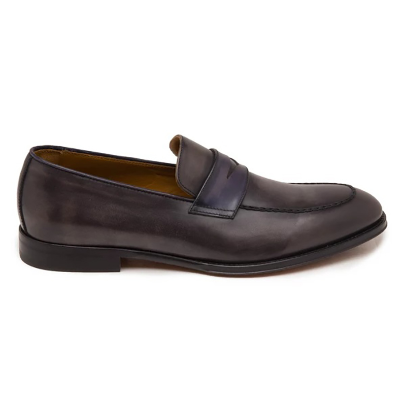 Bruno Magli Fanetta Two Tone Penny Loafer Grey/Navy Image
