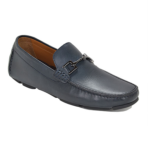 Bruno Magli Monza Bit Driving Loafers Navy Image