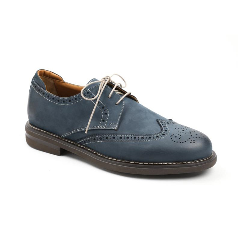 Bruno Magli Otto Wingtip Shoes Navy Image