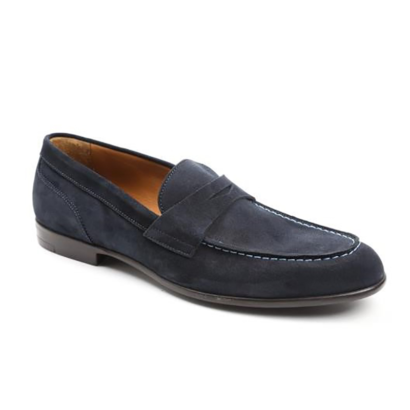 Bruno Magli Silas Penny Loafer Deep Navy Image