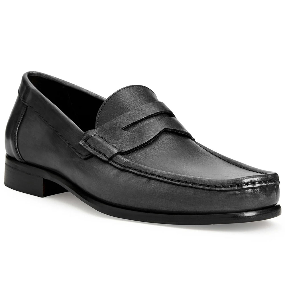 Bruno Magli Tonio Leather Slip-on Loafers Black Image