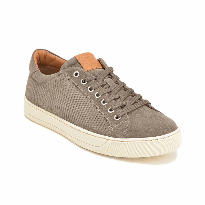 Bruno Magli Walter Suede Sneakers Taupe Image