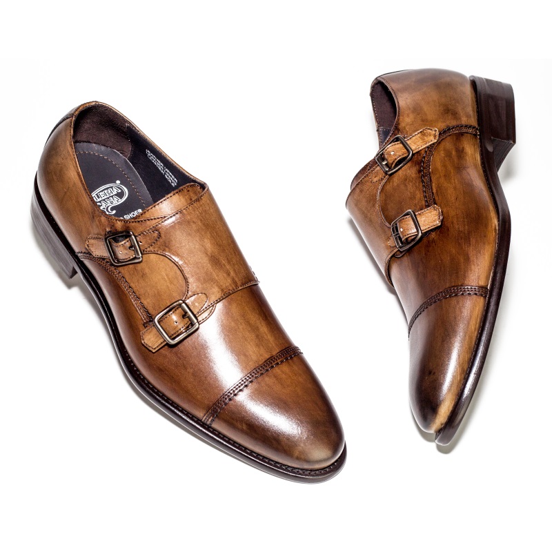 Calzoleria Toscana 6582 Monk Strap Shoes Brown Image