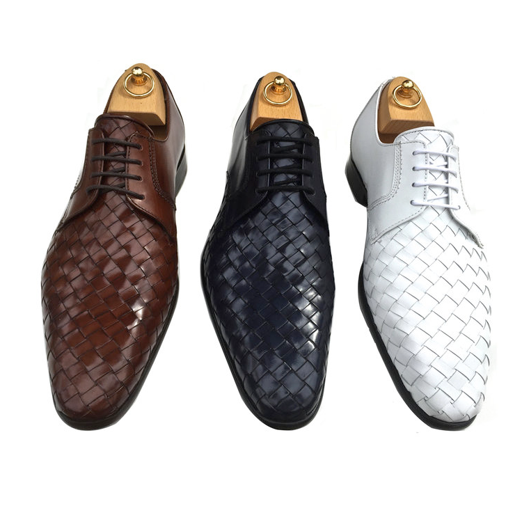 Calzoleria Toscana 8682 Woven Derby Shoes Image