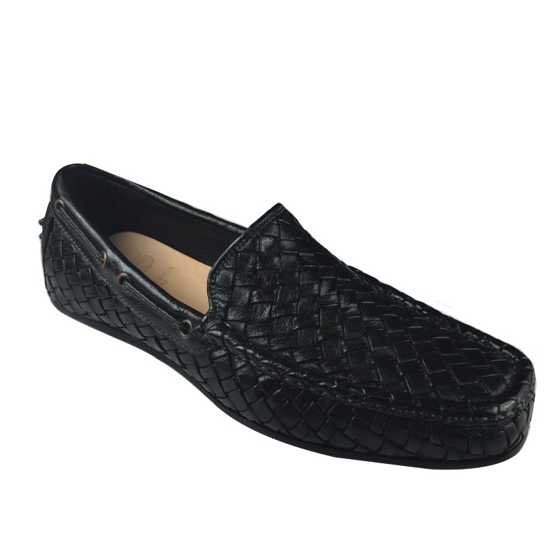 Calzoleria Toscana A748 Woven Loafers Black Image