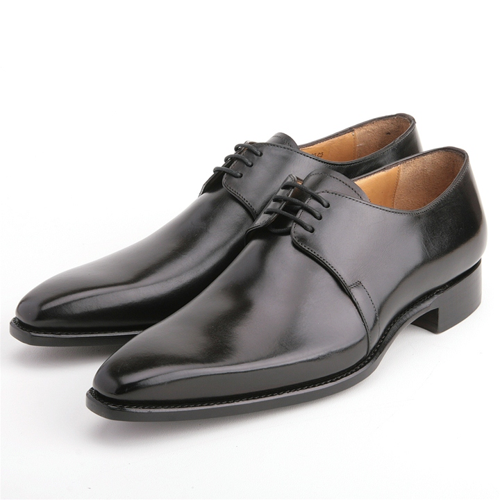 Carlos Santos Marcos Plain Toe Dress Shoes Black Image