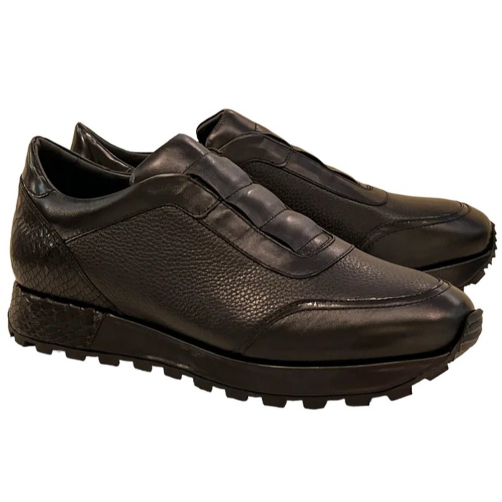 Corrente C001307-6236 Dress Sneakers Black Image