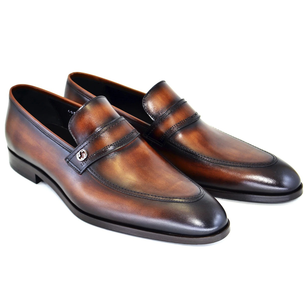Corrente C122-4989 Dress Loafers Brown Image