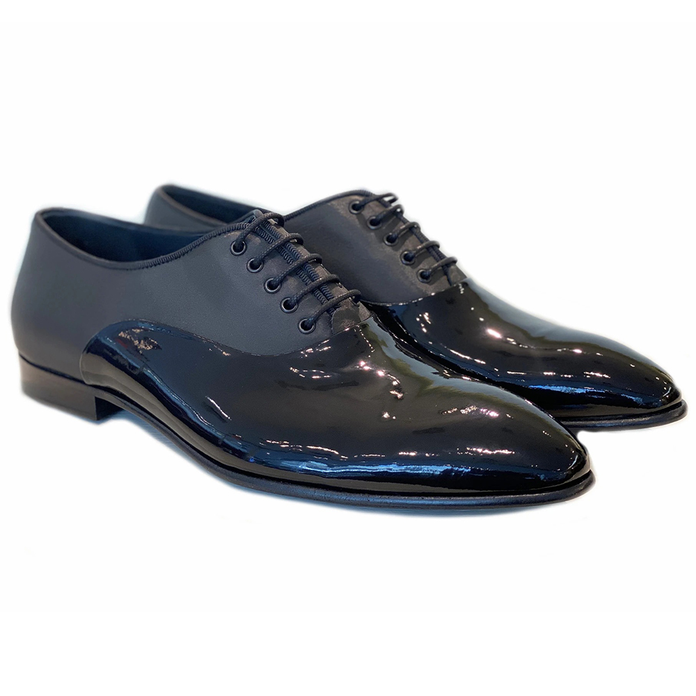 Corrente C187-4414 1 Patent Lace up Shoes Black Image