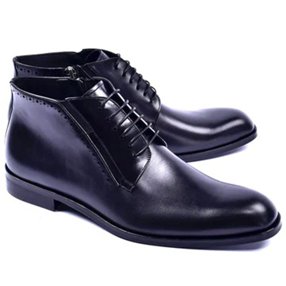 Corrente C2042-5220 Zipper Chukka Boots Black Image