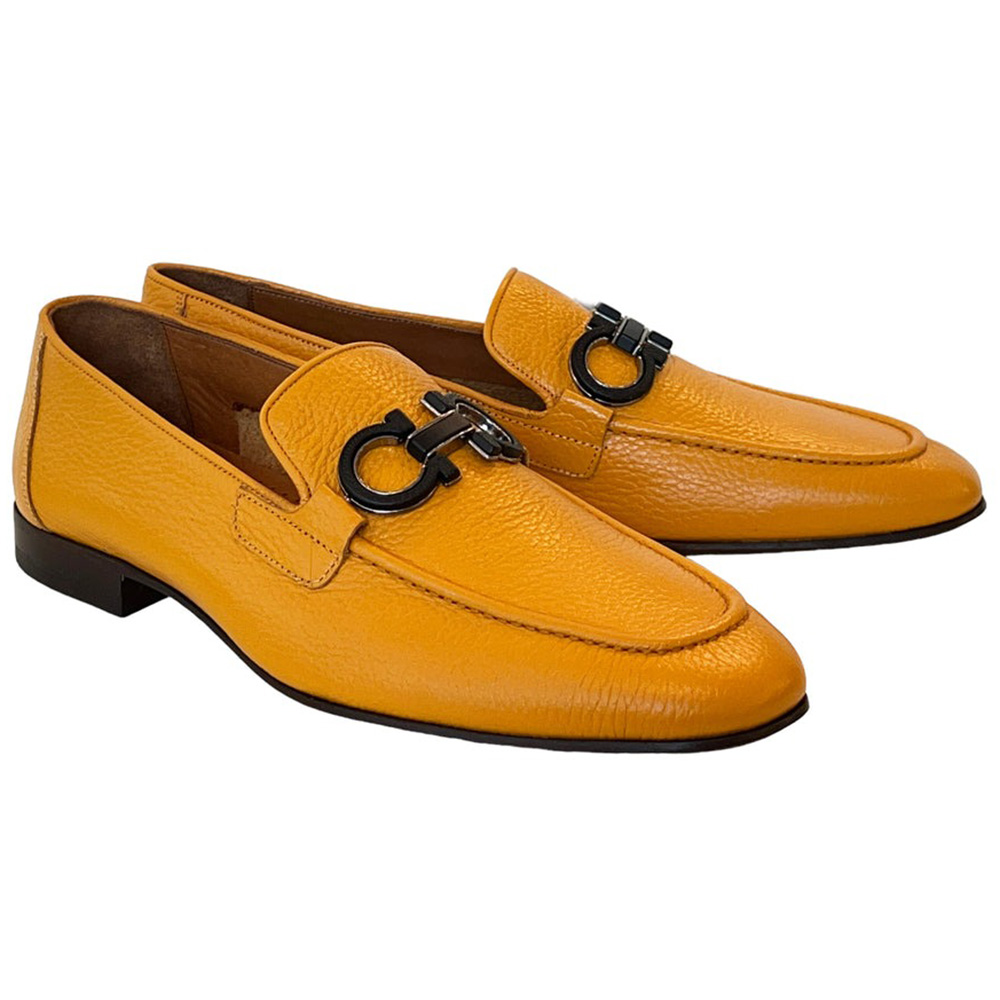 Corrente P000652-6472 Bit Buckle Loafers Yellow Image