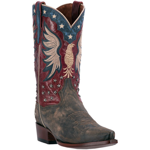 Dan Post Bountiful DP2505 Leather Boots Bay Apache / Red Image