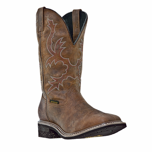 Dan Post Steel Toe-Waterproof Nogales DP69781 Distressed Waterproof Leather Boots Tan Image
