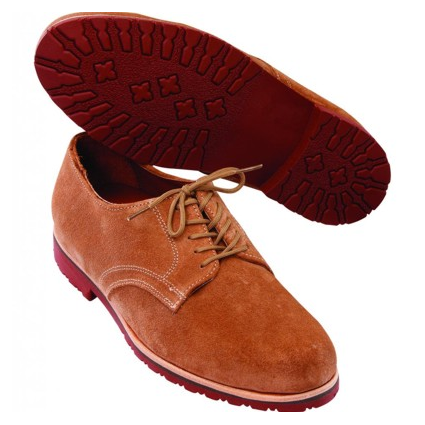 T.B. Phelps Buck II Suede Derby Shoes Sand Image