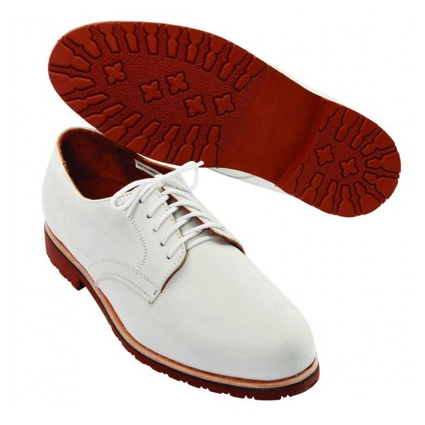 T.B. Phelps Buck II Nubuck Derby Shoes White Image